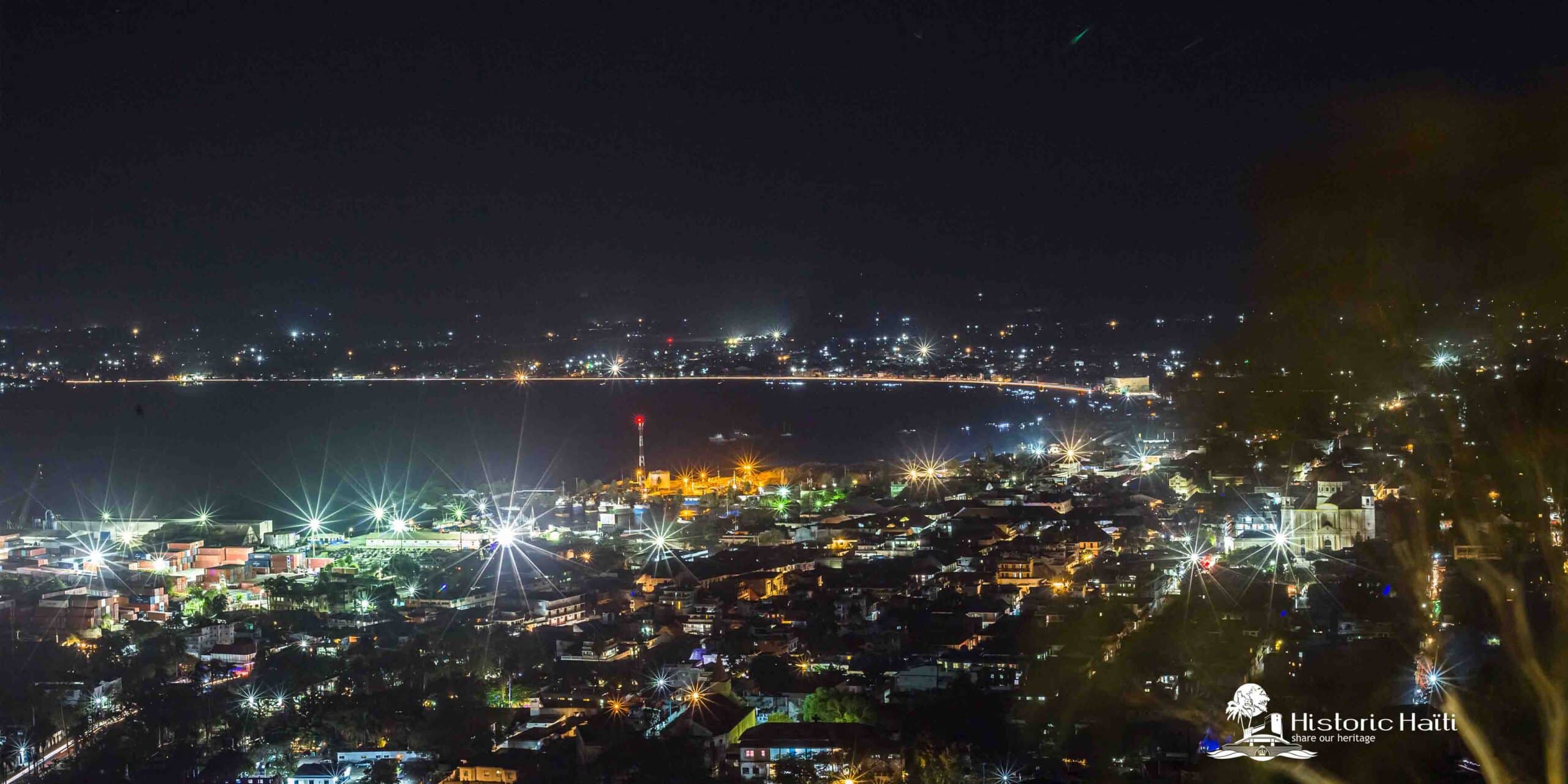 Cap-Haïtien vue de nuit