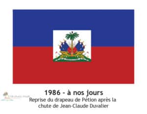 Histoire du Drapeau Haitien Changement 8 - Historic Haïti - Heritage