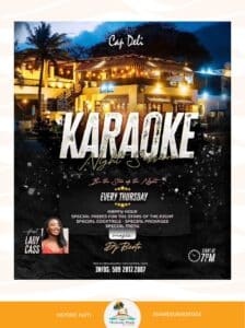Destination Nord Activites 2024 Aout KaraoKe - Historic Haïti - Heritage