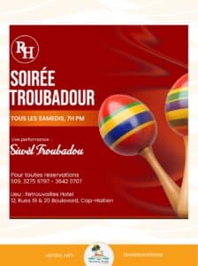Destination Nord Activites 2024 Aout Troubadour - Historic Haïti - Heritage