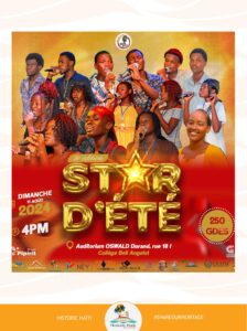 Destination Nord Activites 2024 Aout11 StardEte - Historic Haïti - Heritage