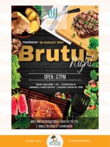 Destination Nord Activites 2024 Aout8 Brutus - Historic Haïti - Heritage