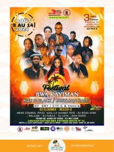 Destination Nord Activites 2024 Aout9 Fest BwaKaymin - Historic Haïti - Heritage