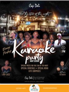 2025 08 16 Aout Karaoke Night Cap Deli - Historic Haïti - Heritage
